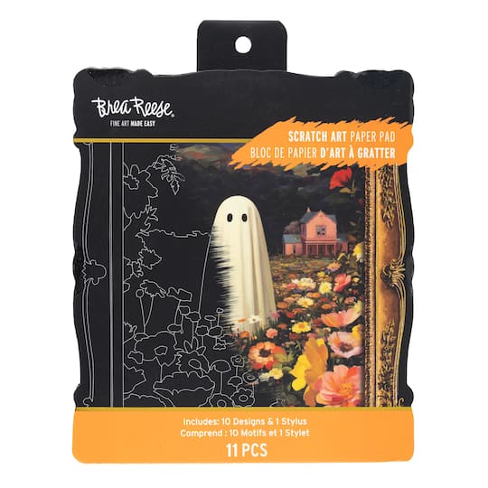 Brea Reese® Spooky Frames Shaped Scratch Art Pad